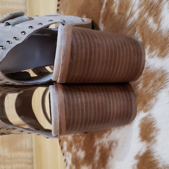 Sol Sana Porter II Studded Multi Strap Suede Leather Sandals Size 8 - Picture 3 of 10